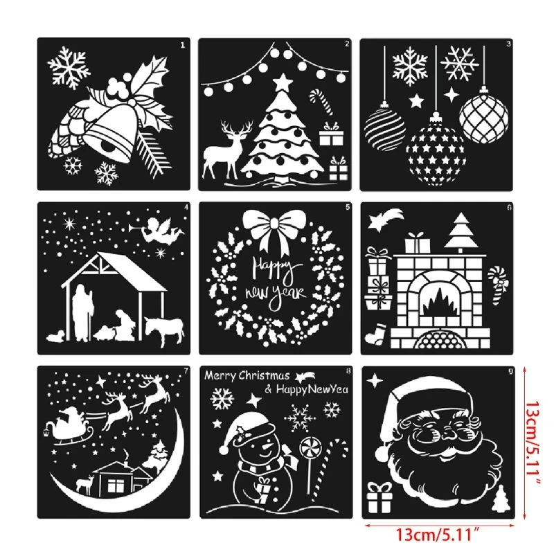 12 pcs merry christmas