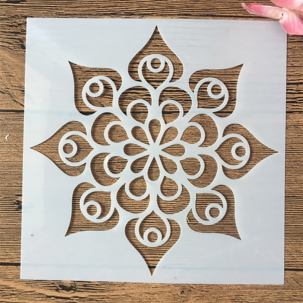 16pcs/15x15cm mandala stencils