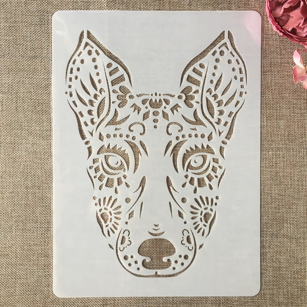 9pcs/set a4 - wild animal stencils