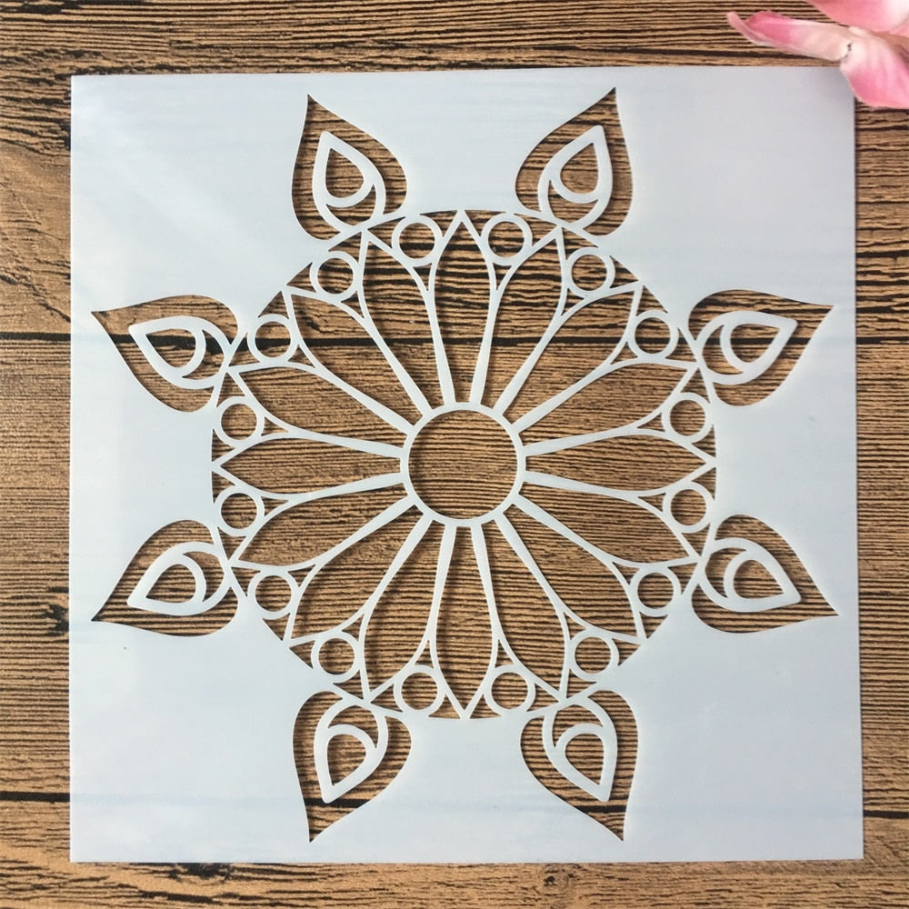 16pcs/15x15cm mandala stencils