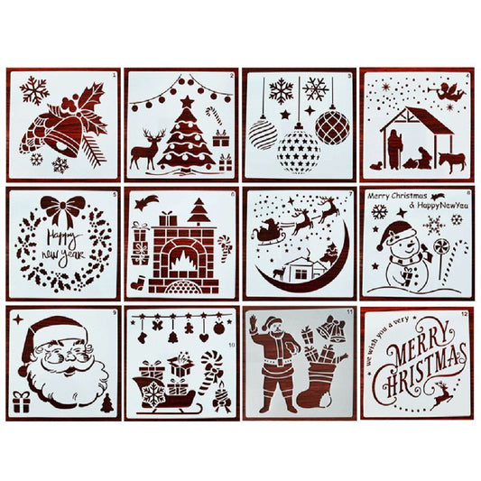 12 pcs merry christmas