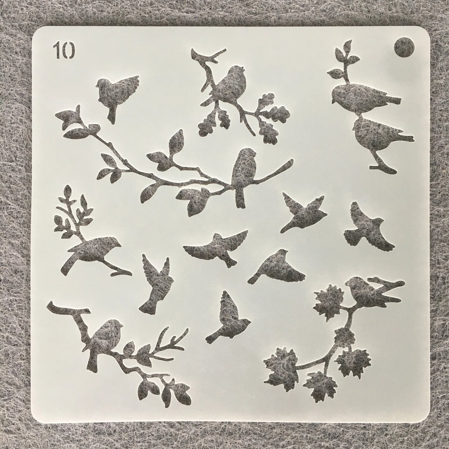 16Pcs/Set 15cm Birds Swallow Tree Stencils