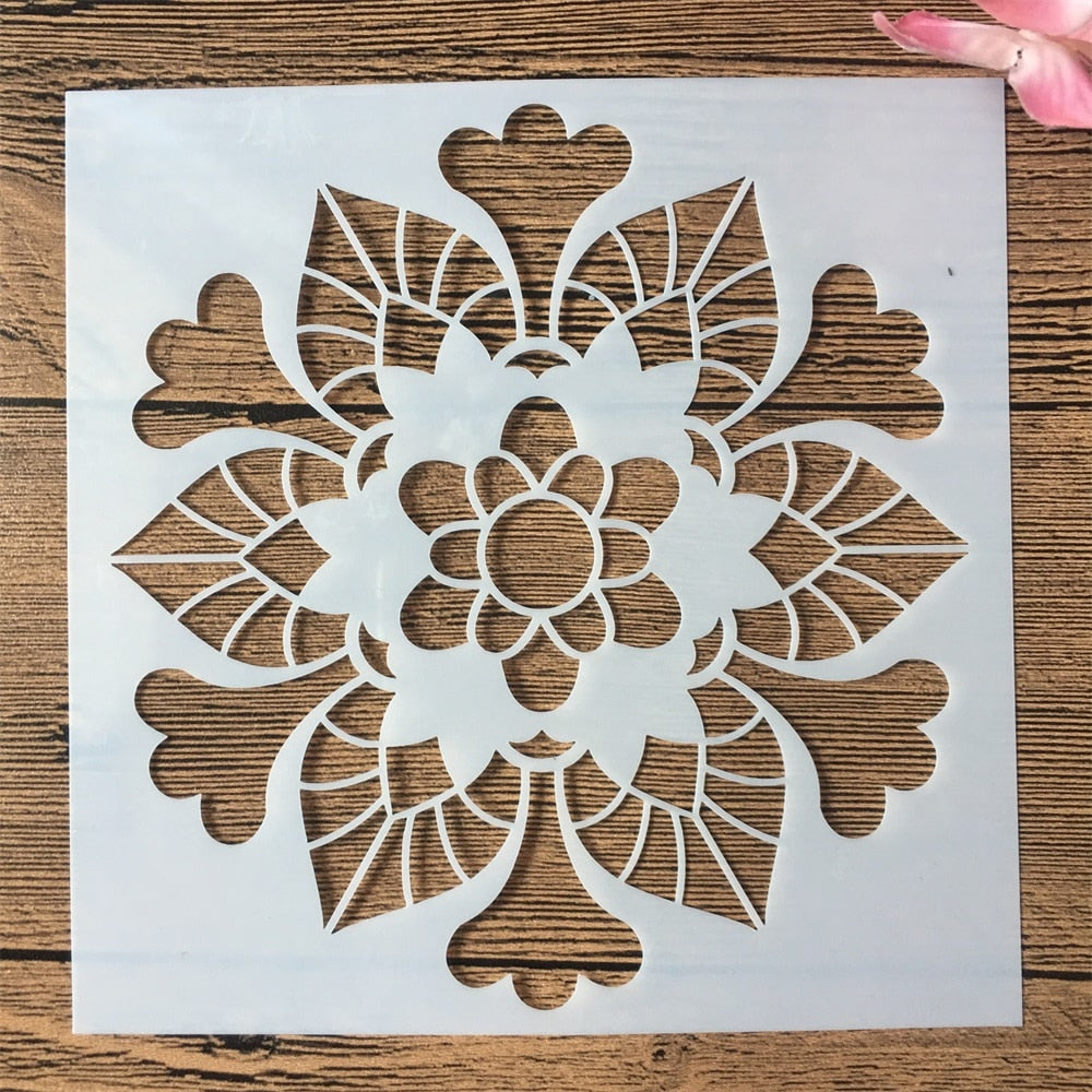 16pcs/15x15cm mandala stencils