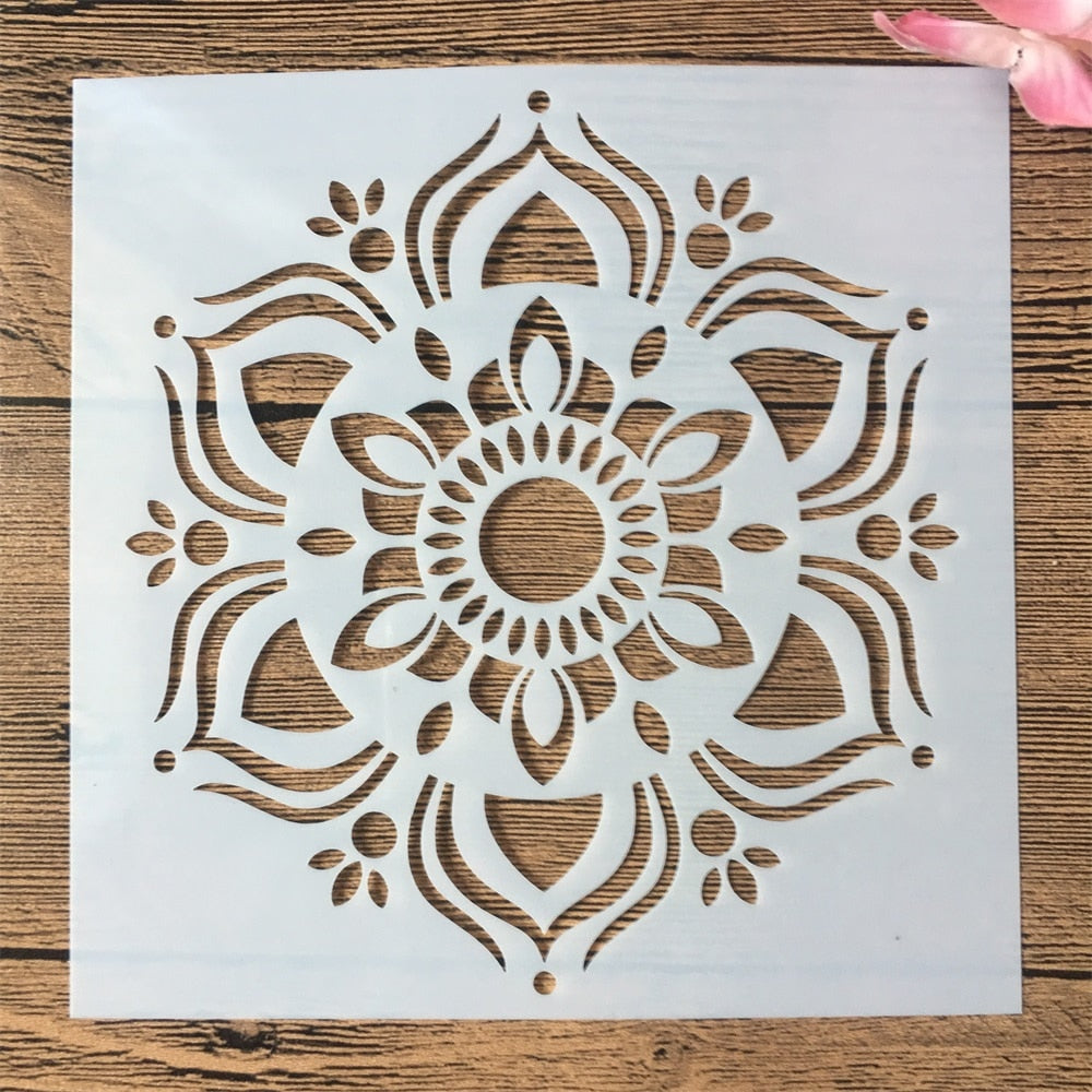 16pcs/15x15cm mandala stencils