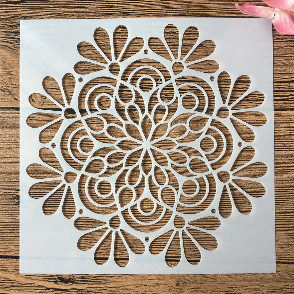 16pcs/15x15cm mandala stencils