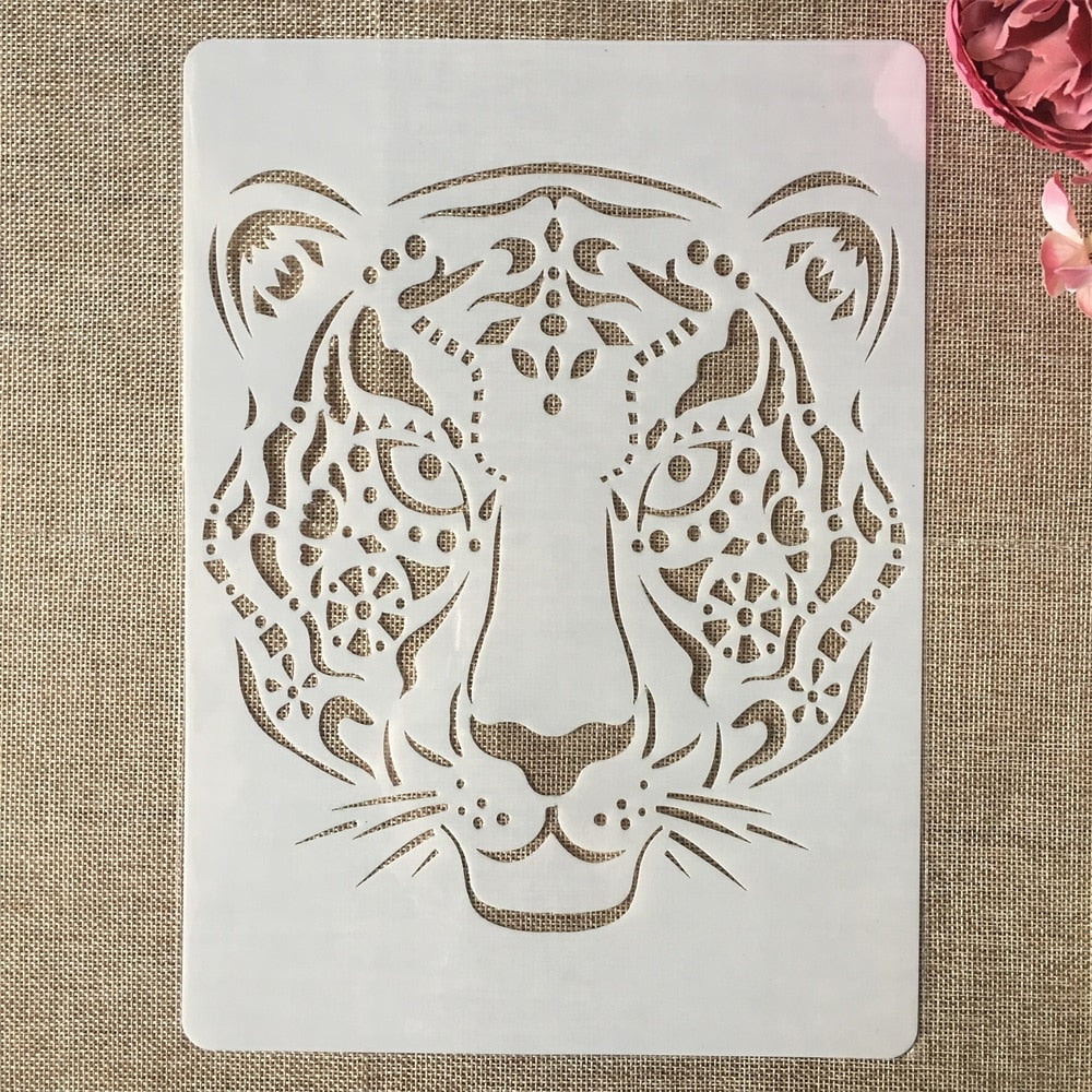 9pcs/set a4 - wild animal stencils