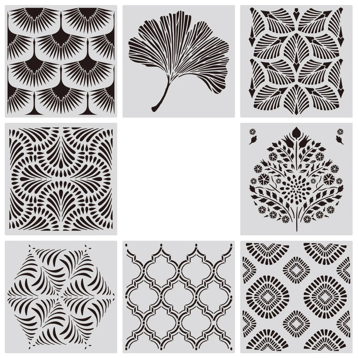 1Pcs 30*30cm Geometric Mandala DIY Layering Stencils