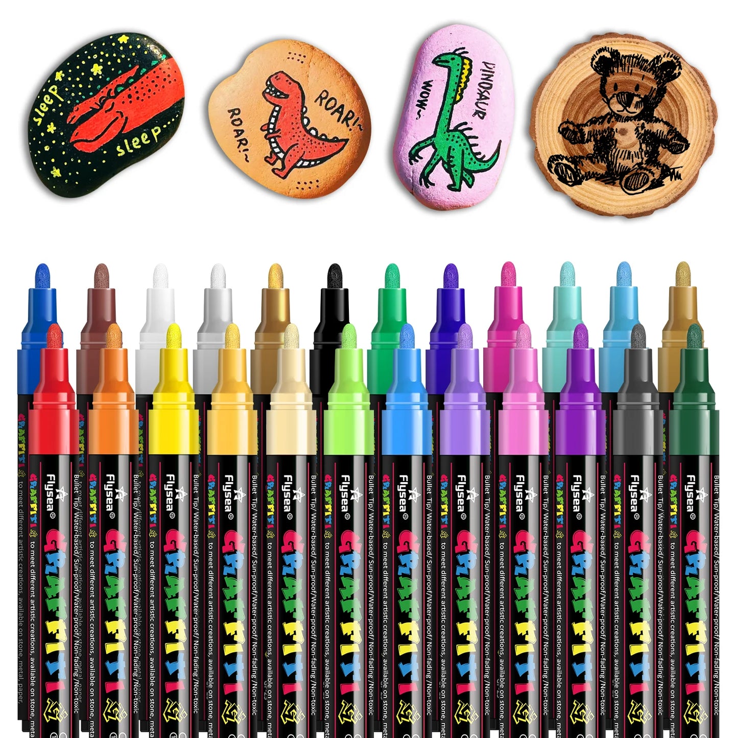 12/18/24Pcs/Set Acrylic Graffiti Pens