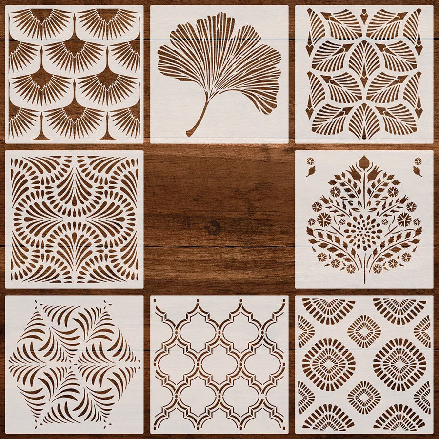 1Pcs 30*30cm Geometric Mandala DIY Layering Stencils