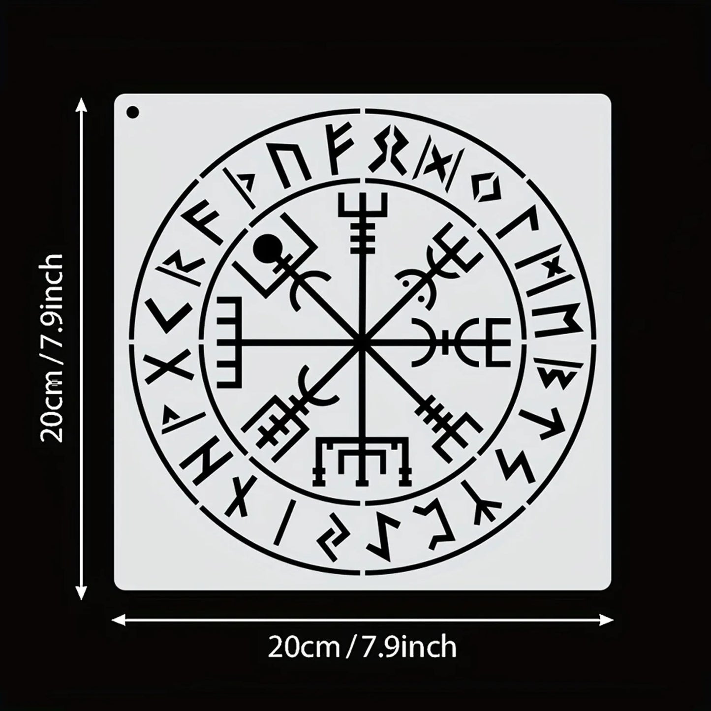 9Pcs/Set 20cm Celtic Viking Characters DIY Layering Stencils